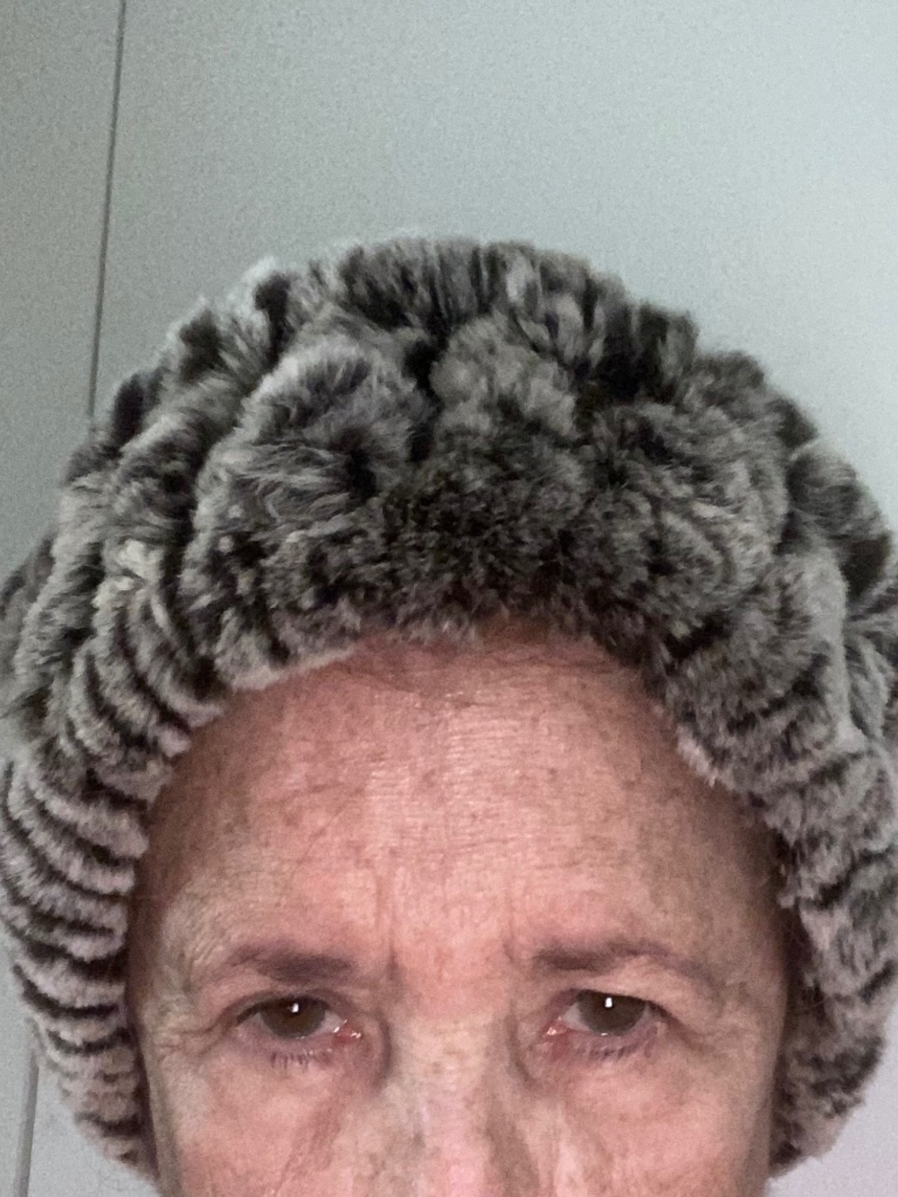 Women's 100% dyed real fur headband